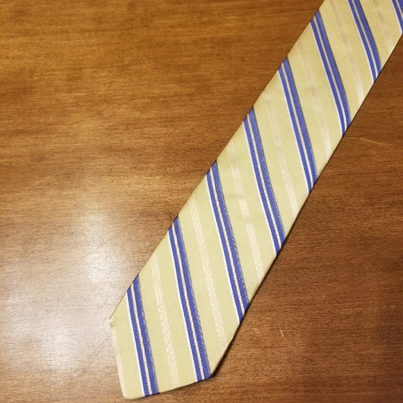 Robert Talbott diagonal stripe silk tie
